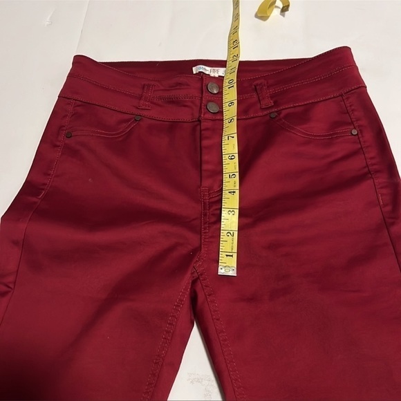 LOVE, Fire Red Skinny Ankle Jeans - Picture 5 of 7